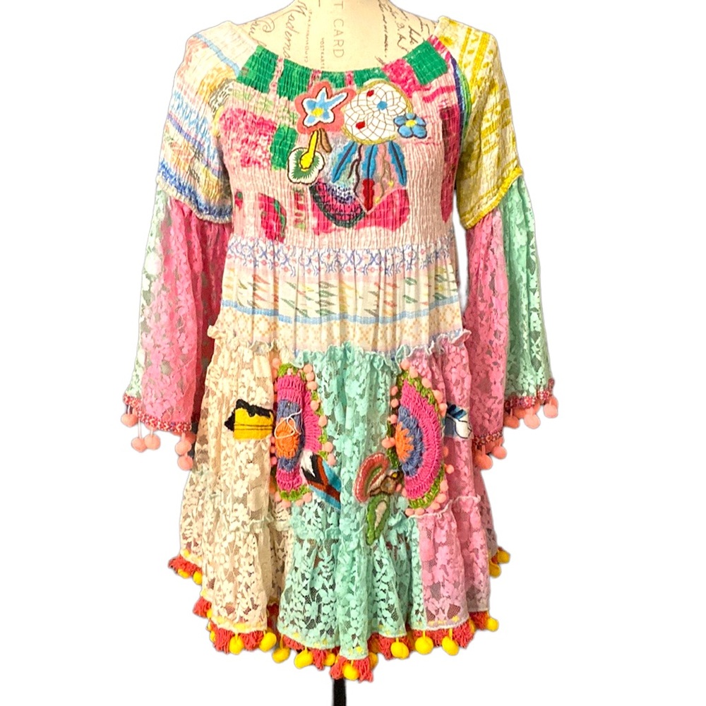 Antica Sartoria Boho Dress by Giacomo Cinque One Size. Purchased in Greece. 🇬🇷